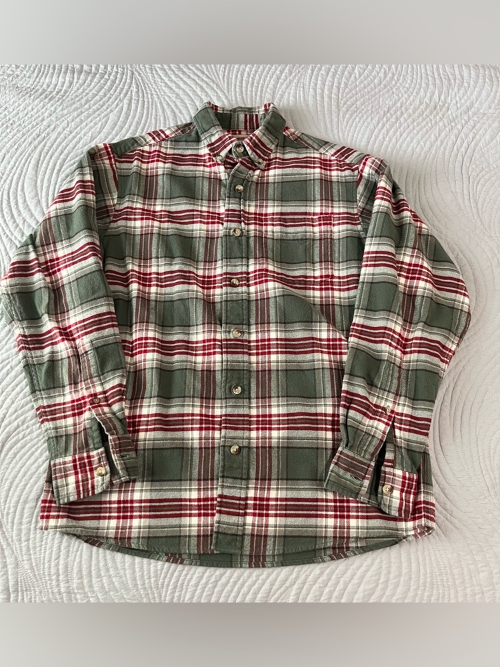 RedHead Ultimate Flannel Long Sleeve Shirt Shadow Red Green Men’s Medium